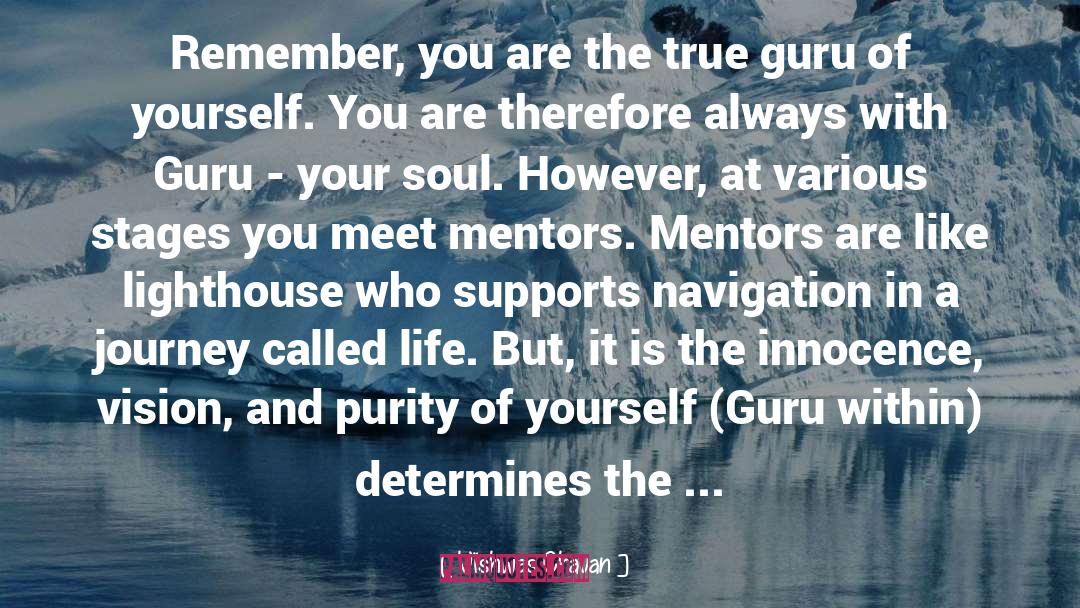 Mentors quotes by Vishwas Chavan