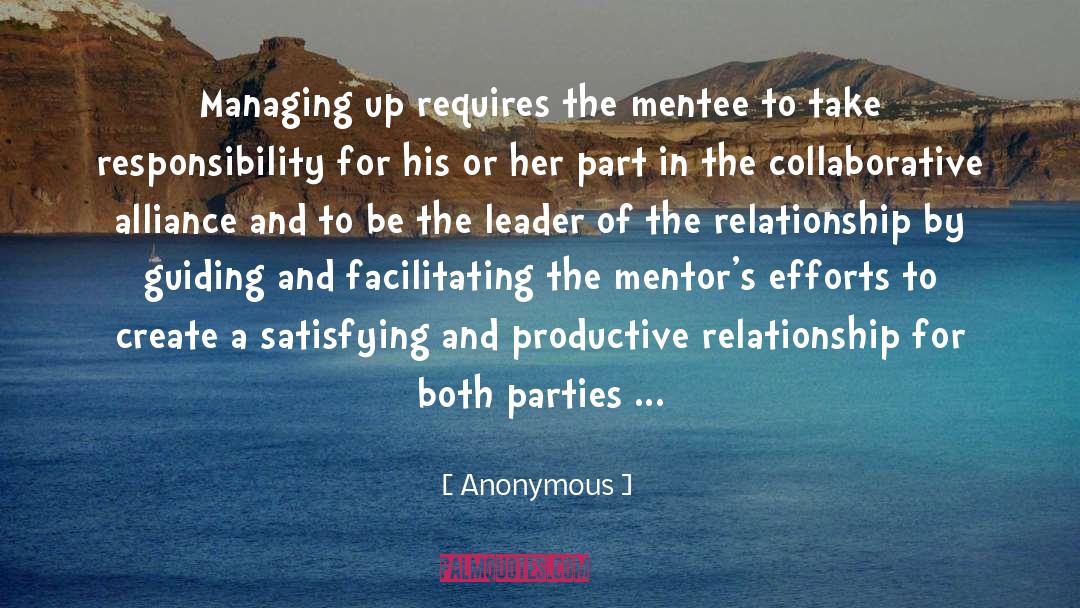 Mentors quotes by Anonymous