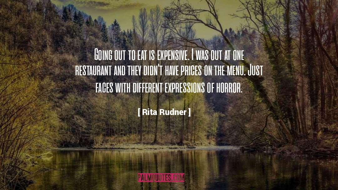 Menus quotes by Rita Rudner