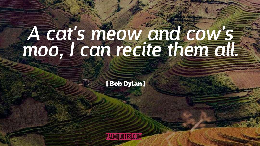 Meow Meow Beenz quotes by Bob Dylan
