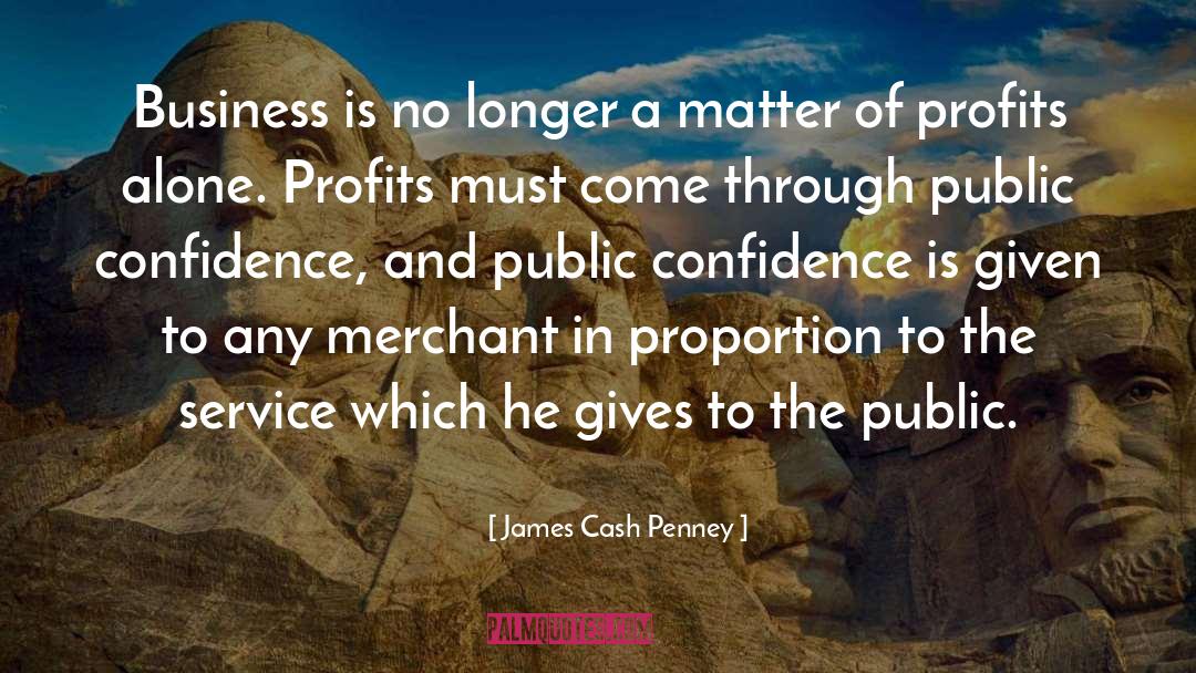 Merchant quotes by James Cash Penney