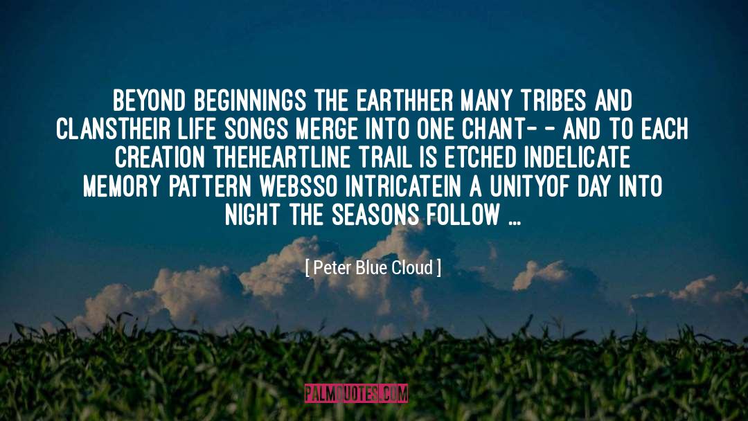 Merge quotes by Peter Blue Cloud