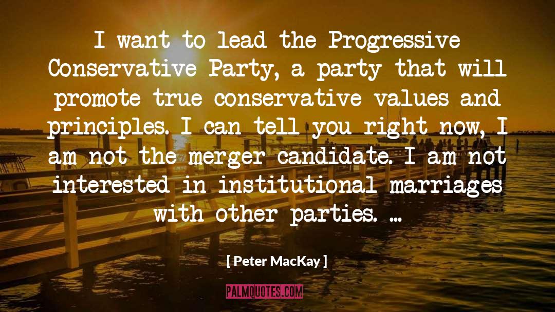 Merger quotes by Peter MacKay