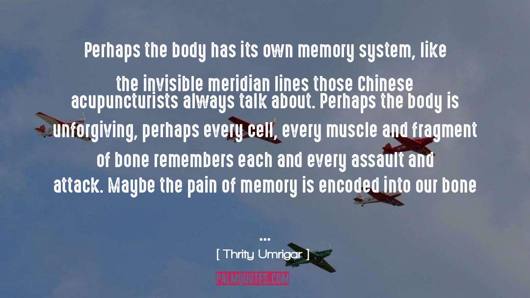Meridian Psychotherapist quotes by Thrity Umrigar
