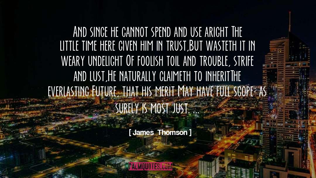 Merit quotes by James  Thomson