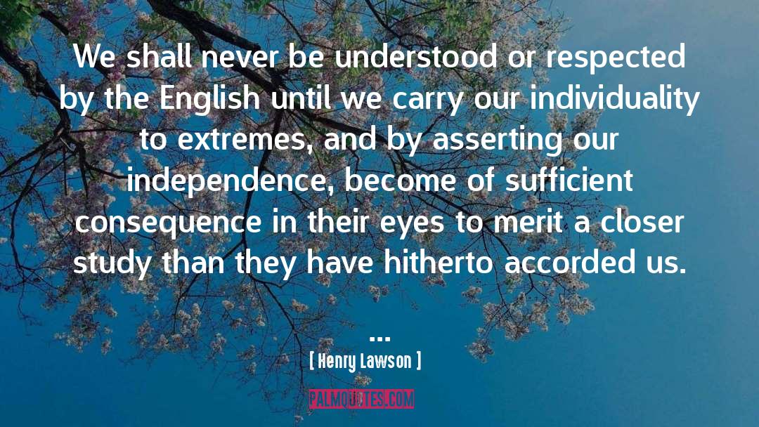 Merit quotes by Henry Lawson