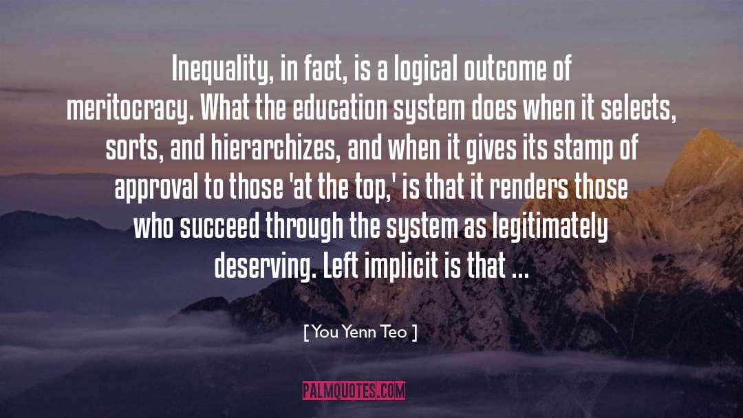 Meritocracy quotes by You Yenn Teo