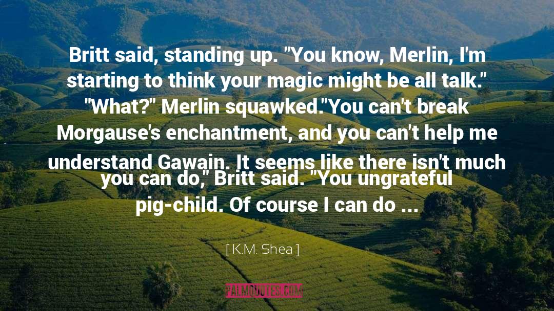 Merlin quotes by K.M. Shea