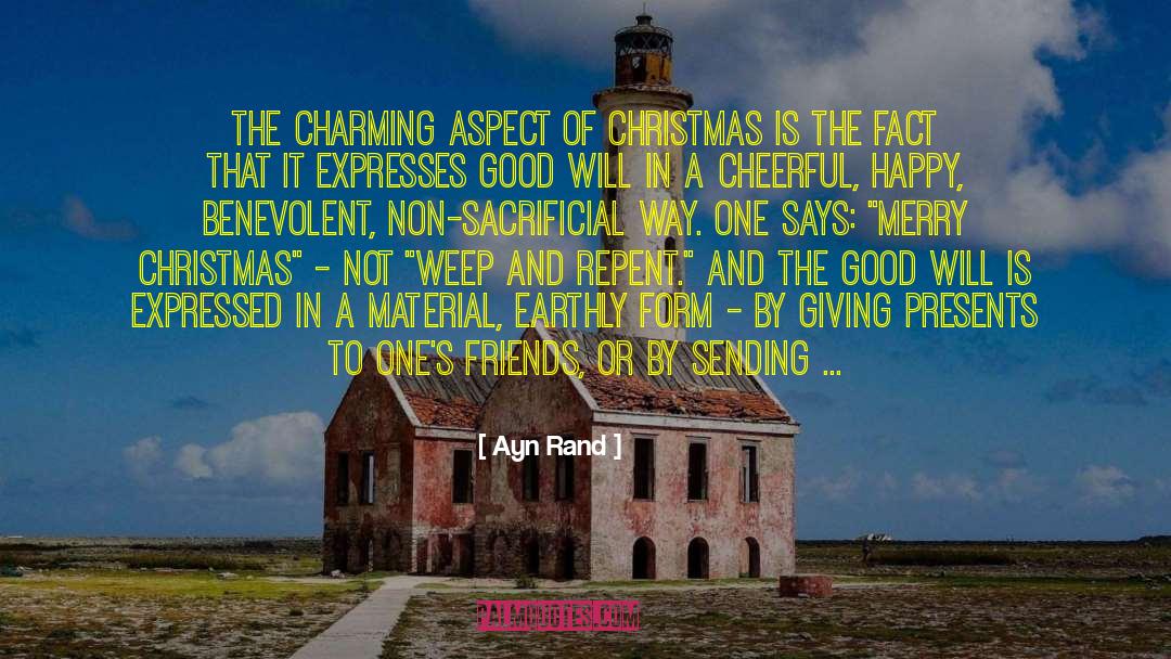 Merry Christmas Inspirational quotes by Ayn Rand