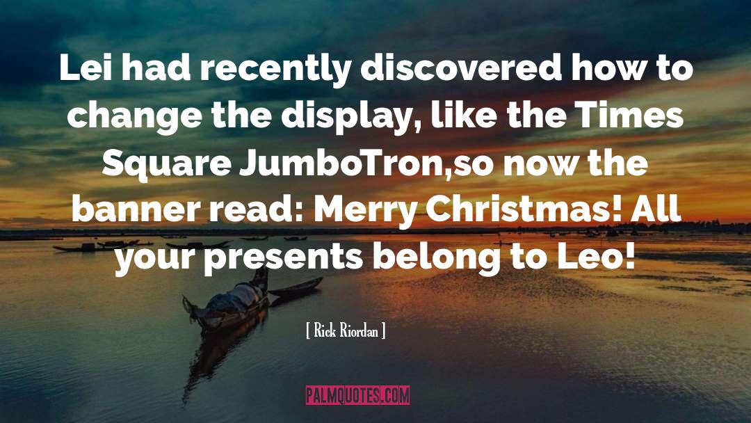 Merry Christmas Wishes quotes by Rick Riordan