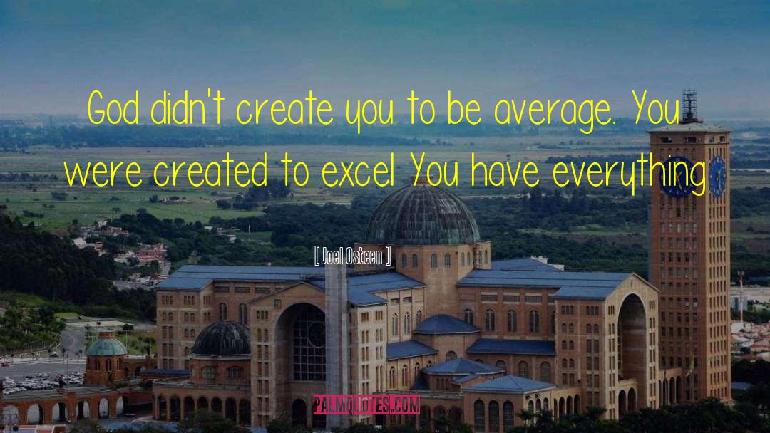 Merubah Excel quotes by Joel Osteen