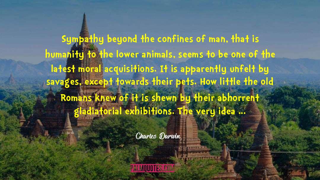 Mes Sympathies quotes by Charles Darwin