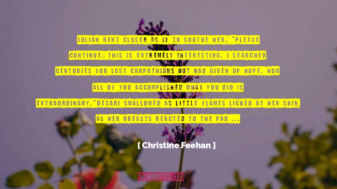 Mesmerize quotes by Christine Feehan