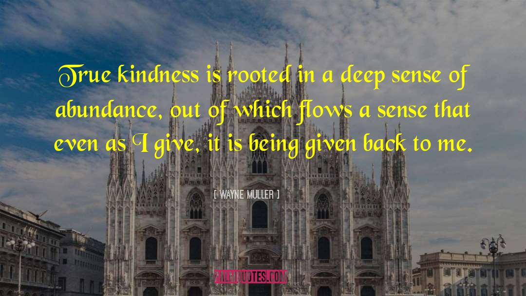 Message Of Kindness quotes by Wayne Muller