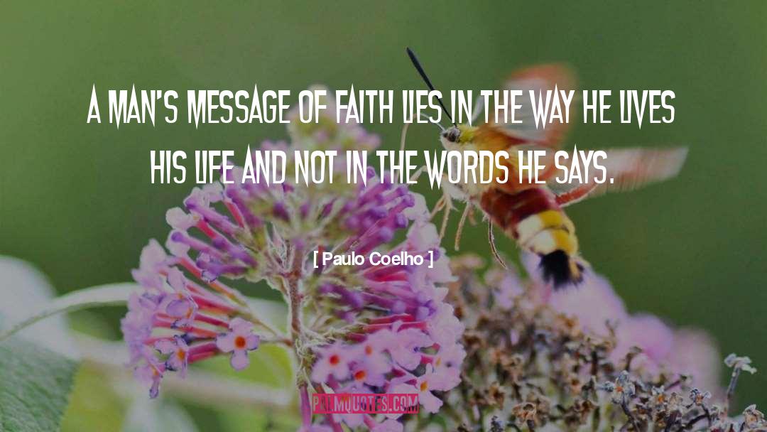 Message quotes by Paulo Coelho