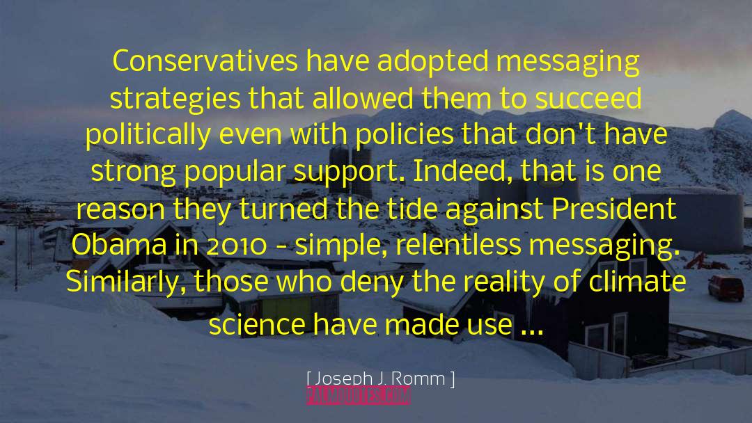 Messaging quotes by Joseph J. Romm