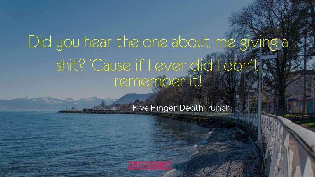 Metal Music quotes by Five Finger Death Punch