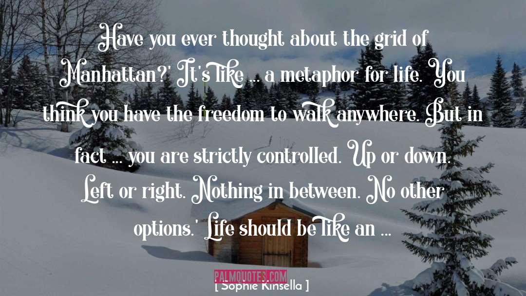 Metaphor For Life quotes by Sophie Kinsella