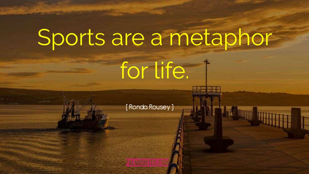 Metaphor For Life quotes by Ronda Rousey