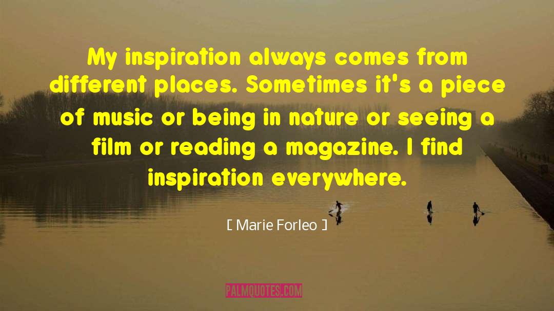 Metaphorical Inspiration quotes by Marie Forleo