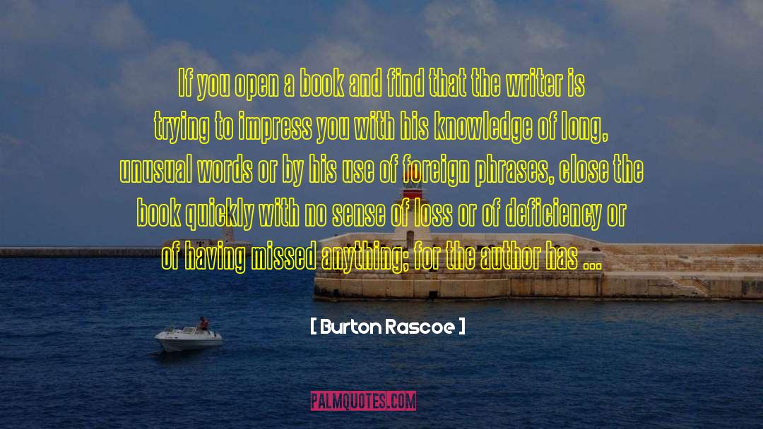 Metaphysical Book quotes by Burton Rascoe