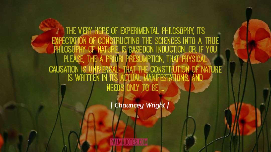 Metaphysical Dilemmas quotes by Chauncey Wright