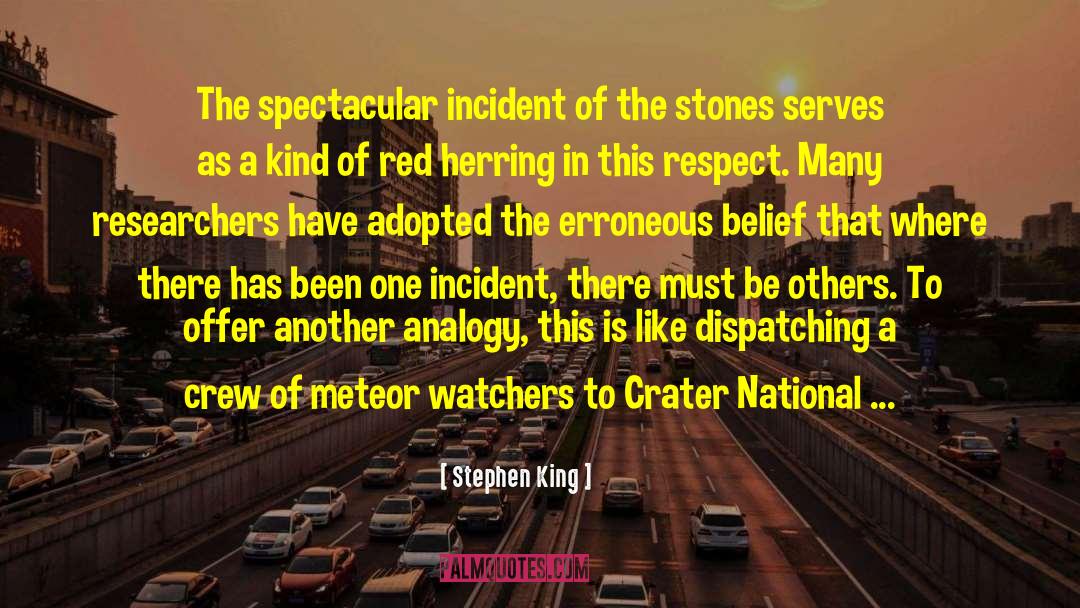 Meteor quotes by Stephen King