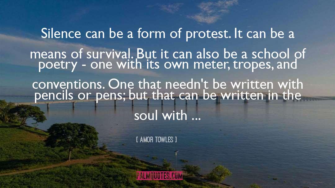 Meter quotes by Amor Towles