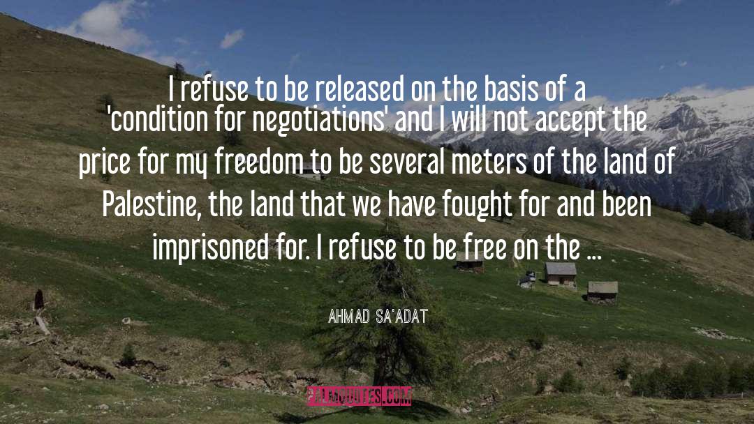 Meters quotes by Ahmad Sa'adat