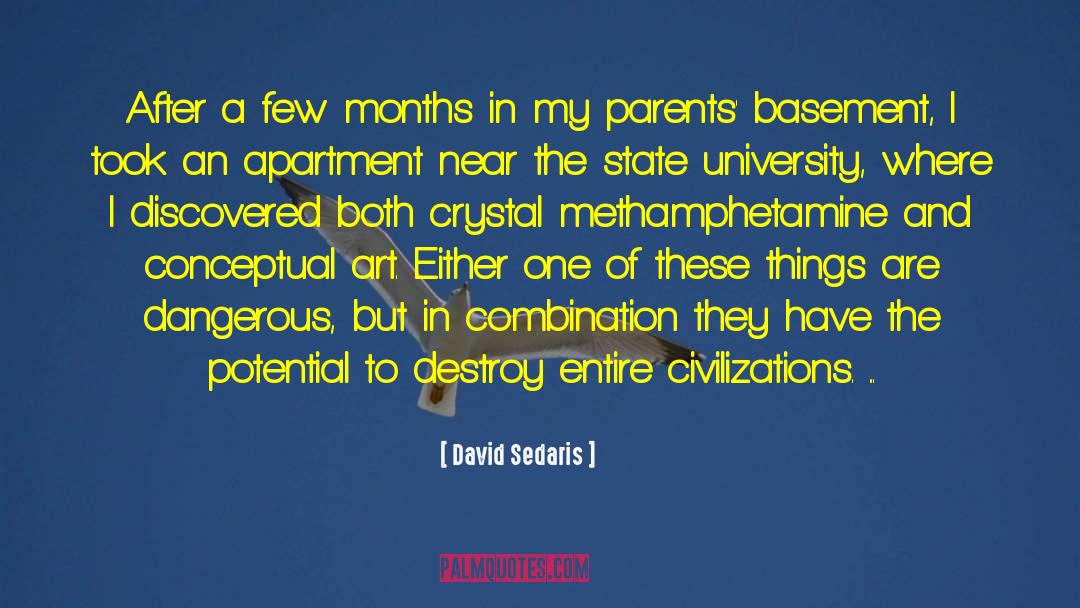 Methamphetamine quotes by David Sedaris