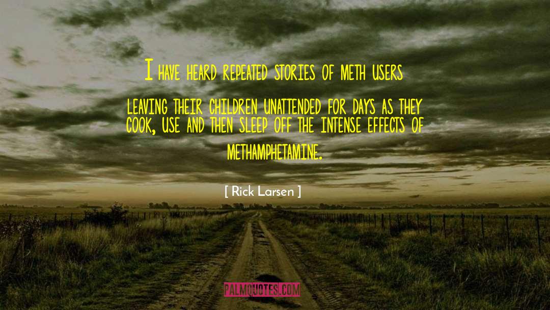 Methamphetamine quotes by Rick Larsen