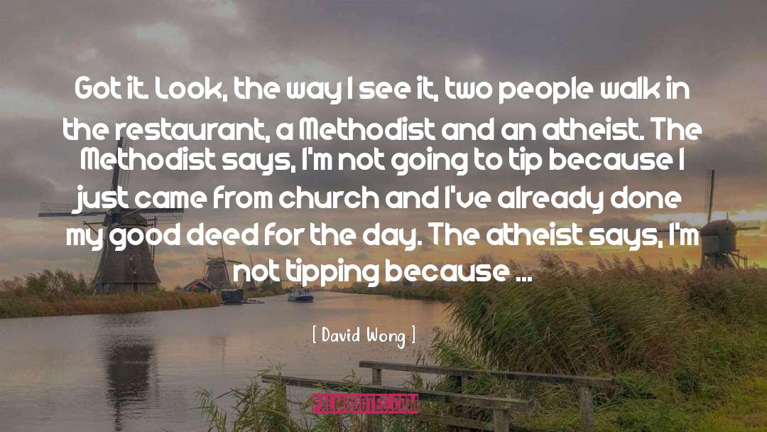 Methodist quotes by David Wong