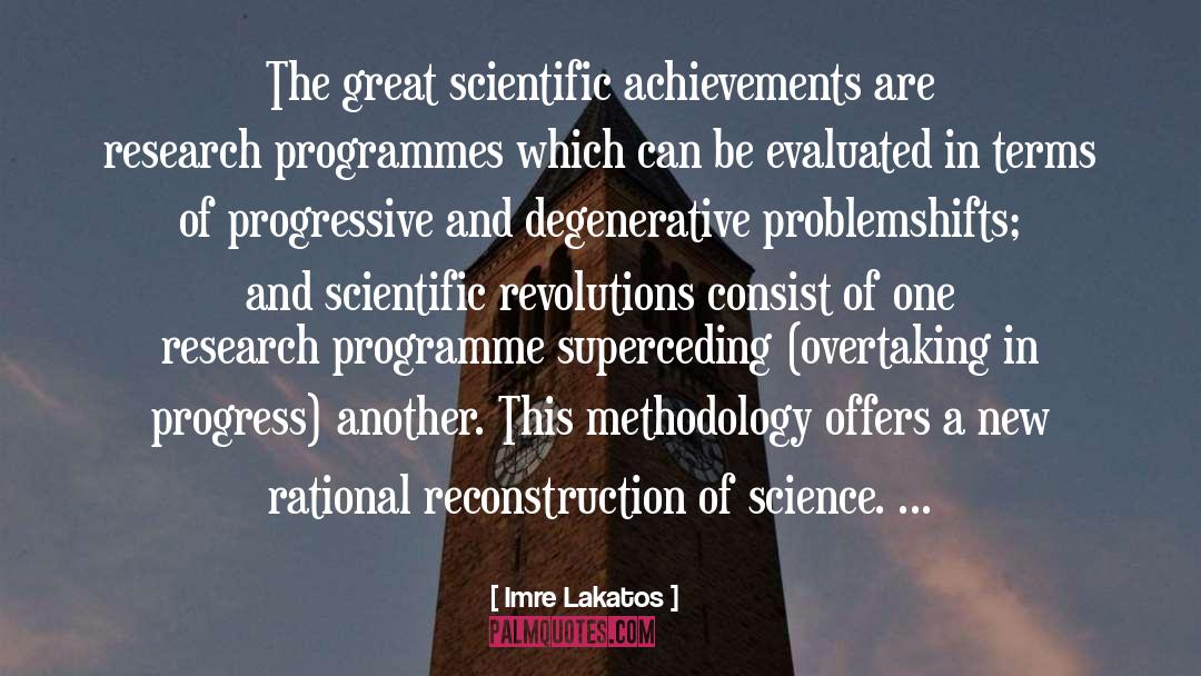 Methodology quotes by Imre Lakatos