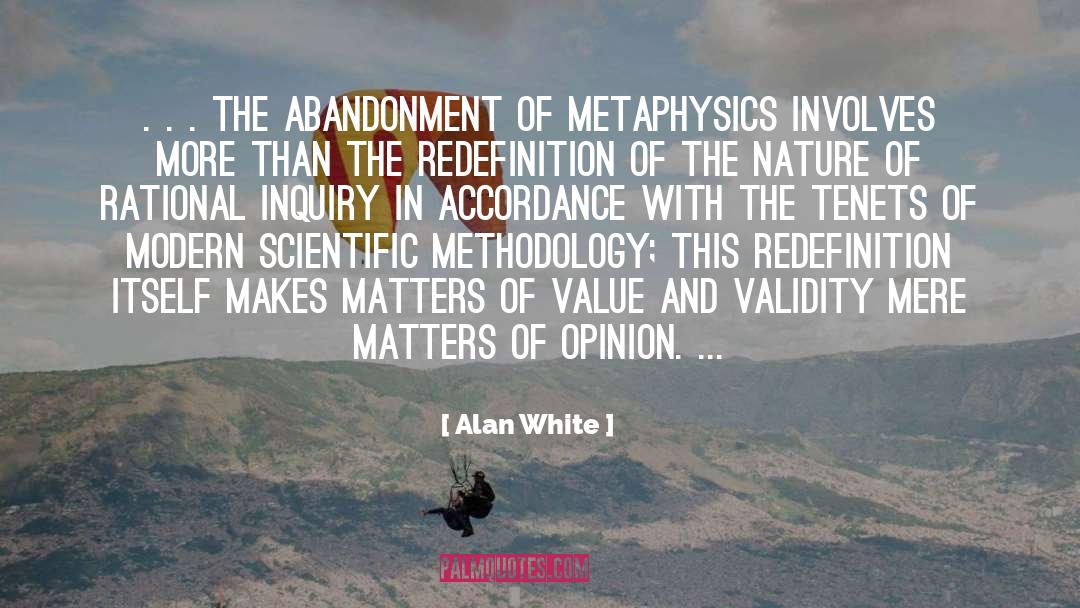 Methodology quotes by Alan White