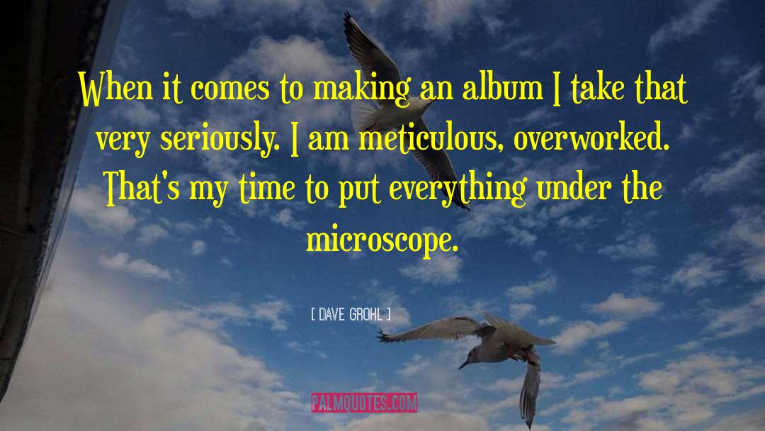 Meticulous quotes by Dave Grohl