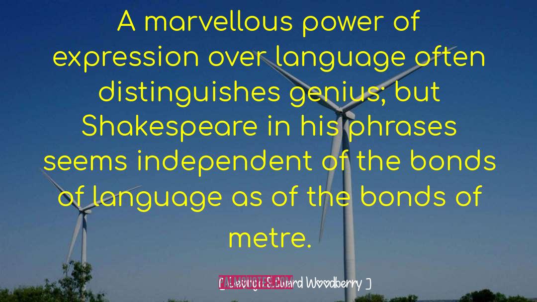 Metre quotes by George Edward Woodberry