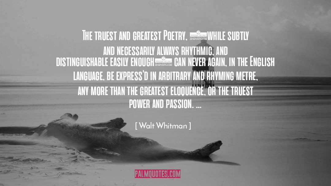 Metre quotes by Walt Whitman