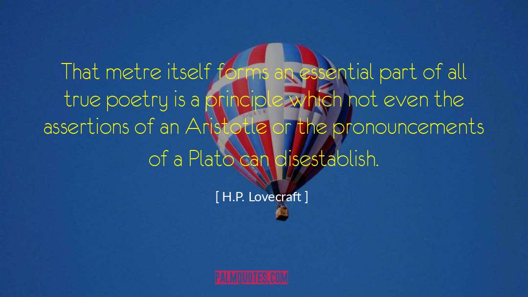 Metre quotes by H.P. Lovecraft