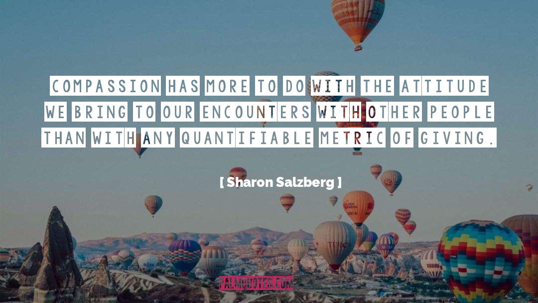Metric quotes by Sharon Salzberg