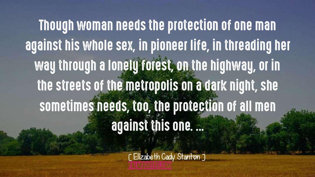 Metropolis quotes by Elizabeth Cady Stanton