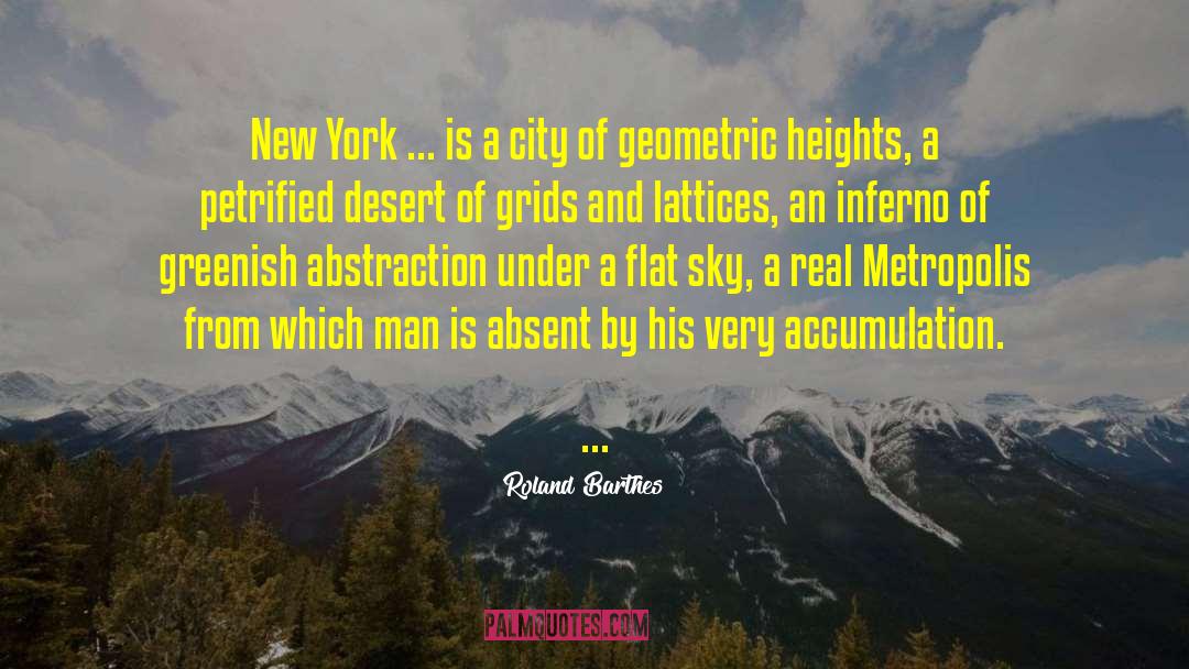 Metropolis quotes by Roland Barthes