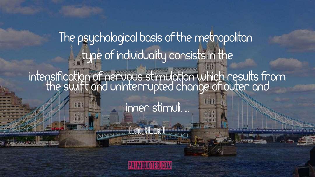 Metropolitan quotes by Georg Simmel