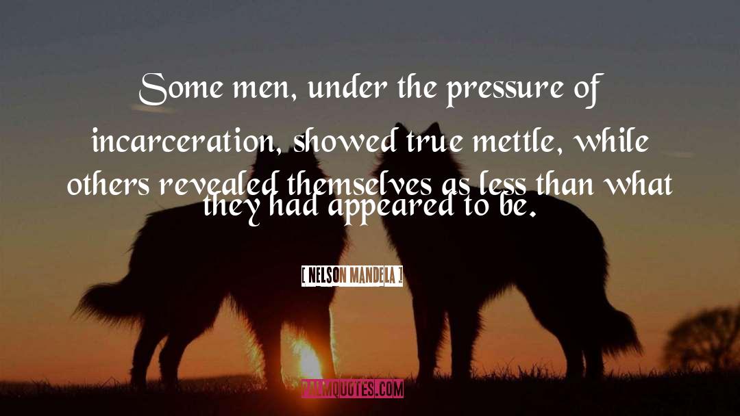 Mettle quotes by Nelson Mandela