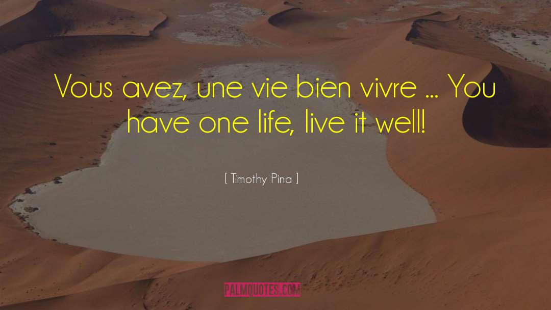 Mettre Une quotes by Timothy Pina