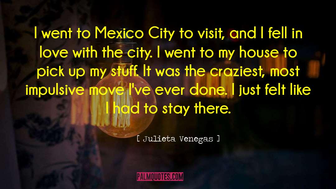 Mexico City quotes by Julieta Venegas