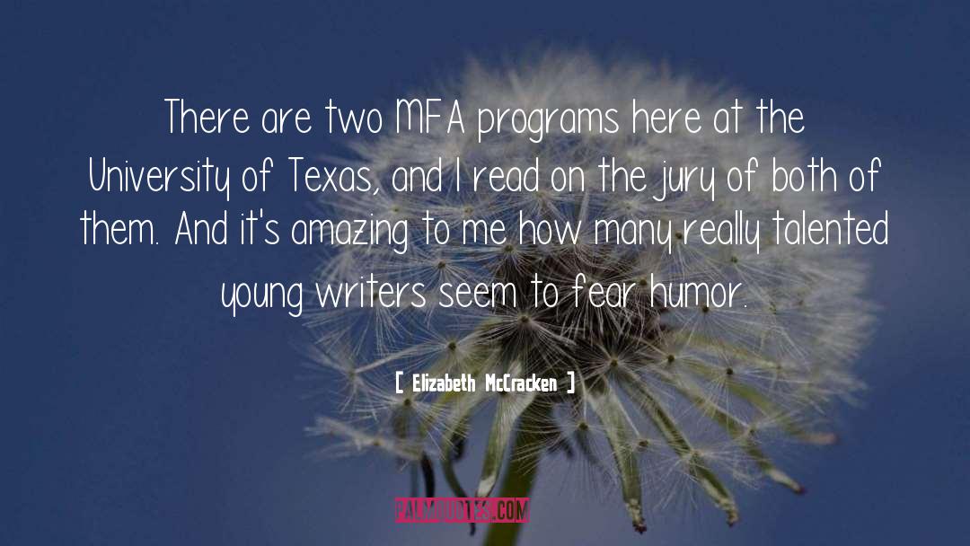 Mfa quotes by Elizabeth McCracken