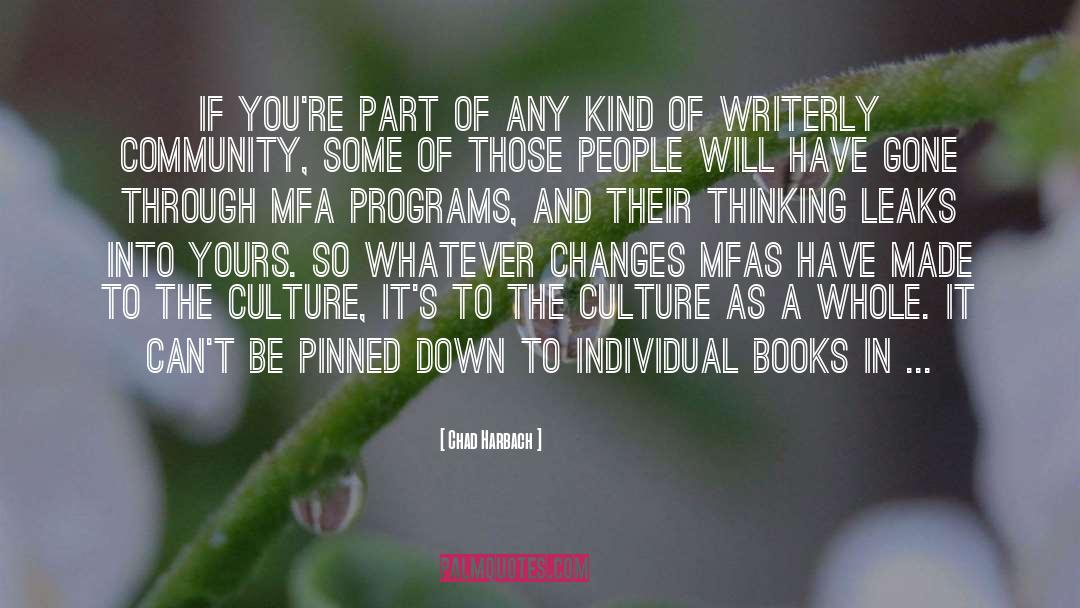 Mfa quotes by Chad Harbach