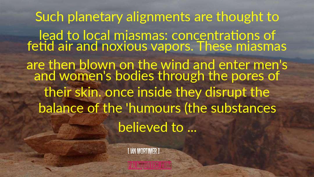 Miasmas quotes by Ian Mortimer