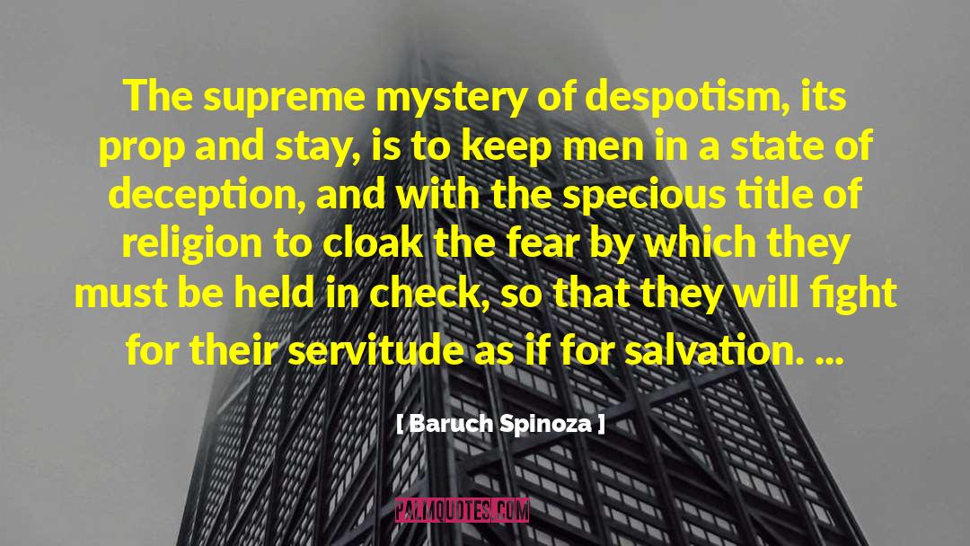 Mic Check quotes by Baruch Spinoza