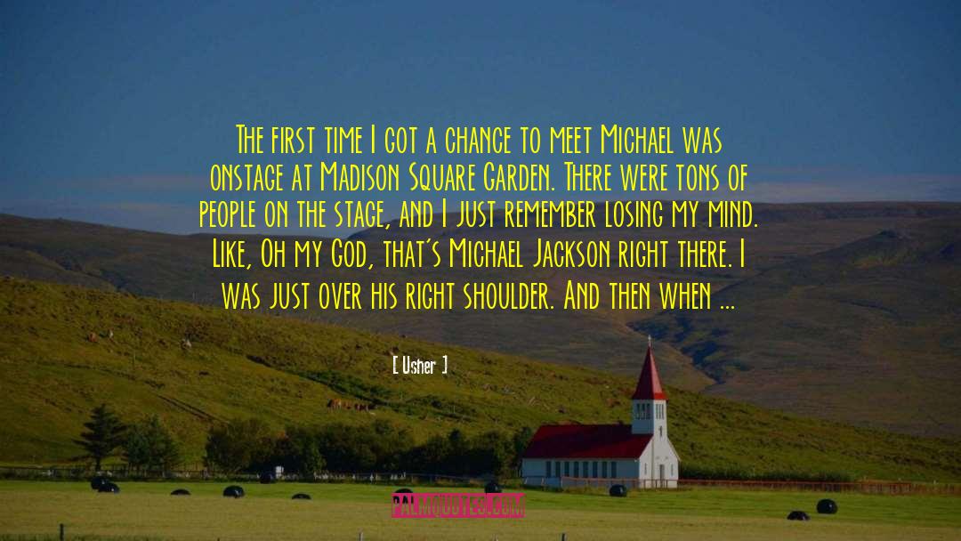Michael Jackson God Faith quotes by Usher